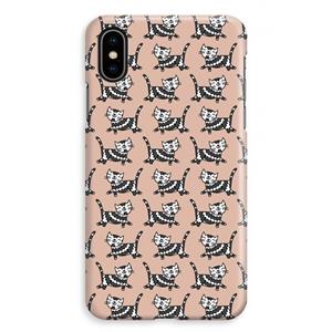 CaseCompany Zwarte poes: iPhone XS Max Volledig Geprint Hoesje