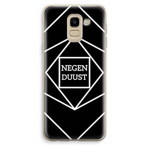 CaseCompany Negenduust geometrisch: Samsung Galaxy J6 (2018) Transparant Hoesje