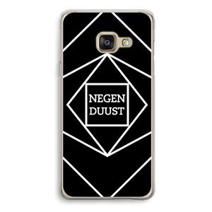 CaseCompany Negenduust geometrisch: Samsung Galaxy A3 (2016) Transparant Hoesje