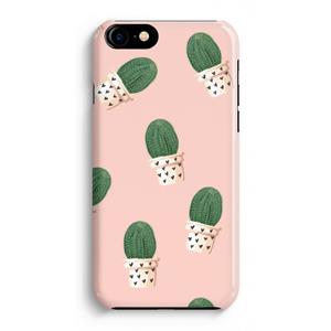 CaseCompany Cactusprint roze: Volledig Geprint iPhone 7 Plus Hoesje