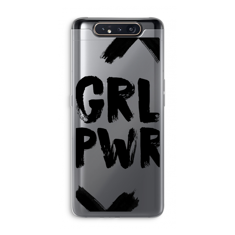 CaseCompany Girl Power #2: Samsung Galaxy A80 Transparant Hoesje