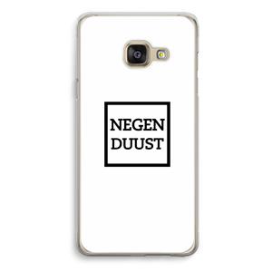 CaseCompany Negenduust vierkant: Samsung Galaxy A3 (2016) Transparant Hoesje