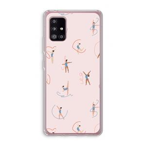 CaseCompany Dancing #3: Samsung Galaxy A51 5G Transparant Hoesje