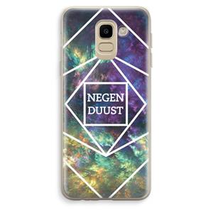 CaseCompany Negenduust ruimte: Samsung Galaxy J6 (2018) Transparant Hoesje