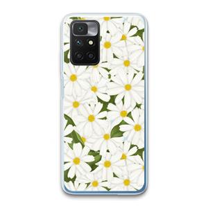 CaseCompany Summer Daisies: Xiaomi Redmi 10 Transparant Hoesje