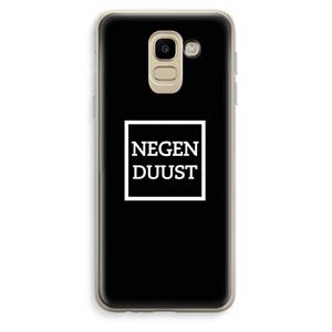 CaseCompany Negenduust black: Samsung Galaxy J6 (2018) Transparant Hoesje