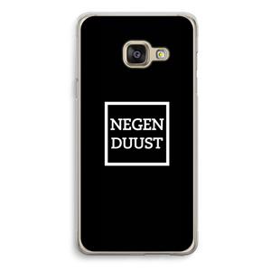 CaseCompany Negenduust black: Samsung Galaxy A3 (2016) Transparant Hoesje