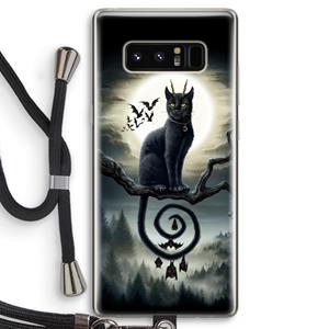 CaseCompany Moonlight Companions: Samsung Galaxy Note 8 Transparant Hoesje met koord