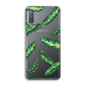 CaseCompany Lange bladeren: Samsung Galaxy A7 (2018) Transparant Hoesje