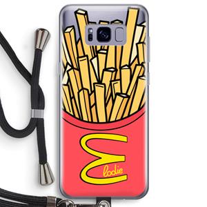 CaseCompany McElodie: Samsung Galaxy S8 Plus Transparant Hoesje met koord