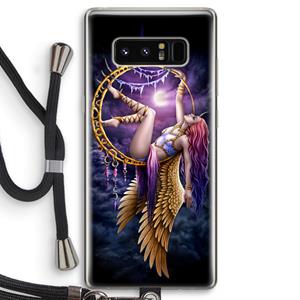 CaseCompany Aerial Angel: Samsung Galaxy Note 8 Transparant Hoesje met koord