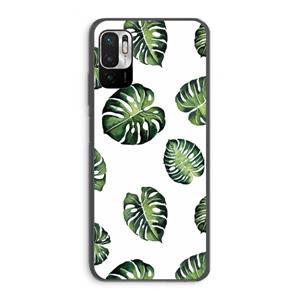 CaseCompany Tropische bladeren: Xiaomi Redmi Note 10 5G Transparant Hoesje