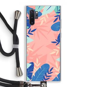 CaseCompany Tropisch: Samsung Galaxy Note 10 Plus Transparant Hoesje met koord