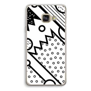 CaseCompany Pop Art #4: Samsung Galaxy A3 (2016) Transparant Hoesje