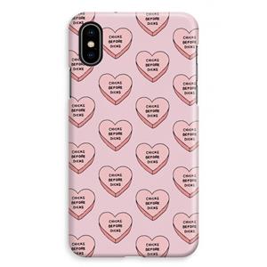 CaseCompany Chicks before dicks: iPhone XS Max Volledig Geprint Hoesje