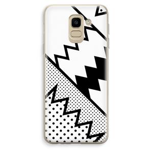 CaseCompany Pop Art #5: Samsung Galaxy J6 (2018) Transparant Hoesje