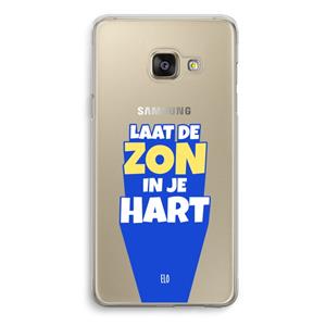 CaseCompany Laat de zon in je hart: Samsung Galaxy A3 (2016) Transparant Hoesje