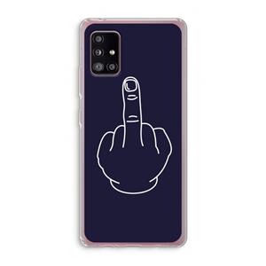 CaseCompany F**k U: Samsung Galaxy A51 5G Transparant Hoesje