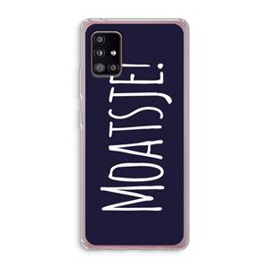 CaseCompany Moatsje!: Samsung Galaxy A51 5G Transparant Hoesje