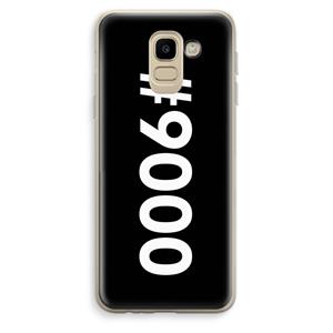 CaseCompany 9000: Samsung Galaxy J6 (2018) Transparant Hoesje