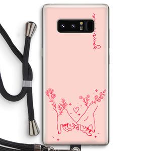 CaseCompany Best Friends: Samsung Galaxy Note 8 Transparant Hoesje met koord