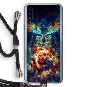 CaseCompany Aurowla: Samsung Galaxy A20s Transparant Hoesje met koord