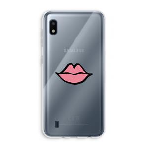 CaseCompany Kusje: Samsung Galaxy A10 Transparant Hoesje
