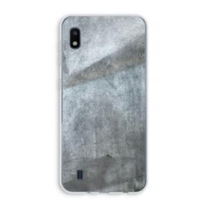 CaseCompany Grey Stone: Samsung Galaxy A10 Transparant Hoesje