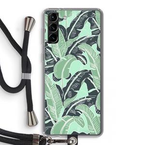 CaseCompany This Sh*t Is Bananas: Samsung Galaxy S21 Plus Transparant Hoesje met koord