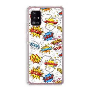 CaseCompany Pow Smack: Samsung Galaxy A51 5G Transparant Hoesje