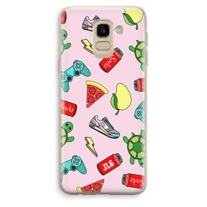 CaseCompany Things Jamie Loves: Samsung Galaxy J6 (2018) Transparant Hoesje