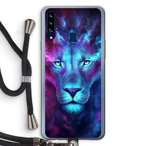 CaseCompany Firstborn: Samsung Galaxy A20s Transparant Hoesje met koord