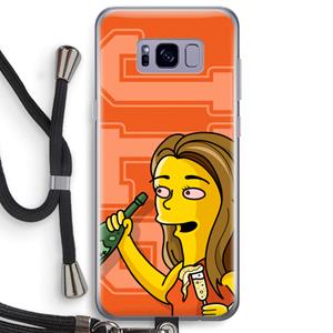 CaseCompany Jamie Lee Simpson: Samsung Galaxy S8 Plus Transparant Hoesje met koord