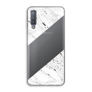 CaseCompany Biggest stripe: Samsung Galaxy A7 (2018) Transparant Hoesje