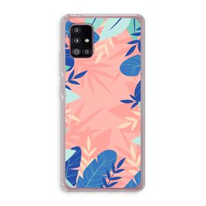 CaseCompany Tropisch: Samsung Galaxy A51 5G Transparant Hoesje