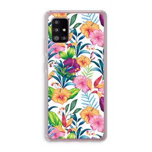 CaseCompany Tropisch 2: Samsung Galaxy A51 5G Transparant Hoesje