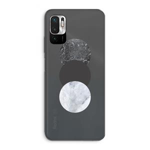 CaseCompany Marmeren cirkels: Xiaomi Redmi Note 10 5G Transparant Hoesje