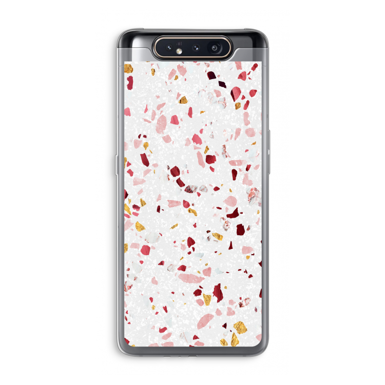 CaseCompany Terrazzo N°9: Samsung Galaxy A80 Transparant Hoesje