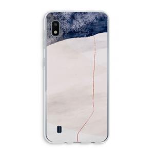 CaseCompany Stone White: Samsung Galaxy A10 Transparant Hoesje