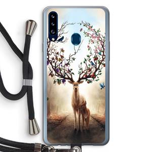 CaseCompany Seasons Change: Samsung Galaxy A20s Transparant Hoesje met koord