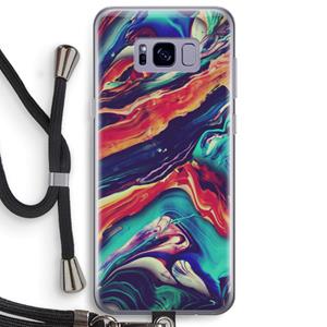 CaseCompany Chameleon Sun: Samsung Galaxy S8 Plus Transparant Hoesje met koord