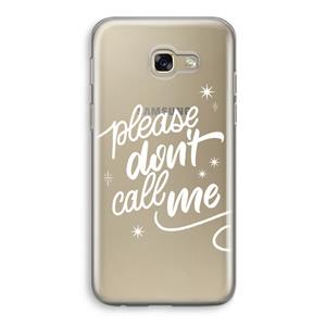 CaseCompany Don't call: Samsung Galaxy A5 (2017) Transparant Hoesje