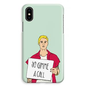 CaseCompany Gimme a call: iPhone XS Max Volledig Geprint Hoesje