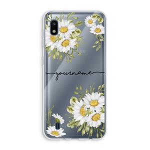 CaseCompany Daisies: Samsung Galaxy A10 Transparant Hoesje