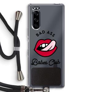 CaseCompany Badass Babes Club: Sony Xperia 5 Transparant Hoesje met koord