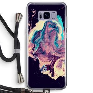 CaseCompany Cosmic Silence: Samsung Galaxy S8 Plus Transparant Hoesje met koord