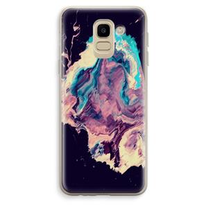 CaseCompany Cosmic Silence: Samsung Galaxy J6 (2018) Transparant Hoesje