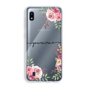 CaseCompany Rozen: Samsung Galaxy A10 Transparant Hoesje