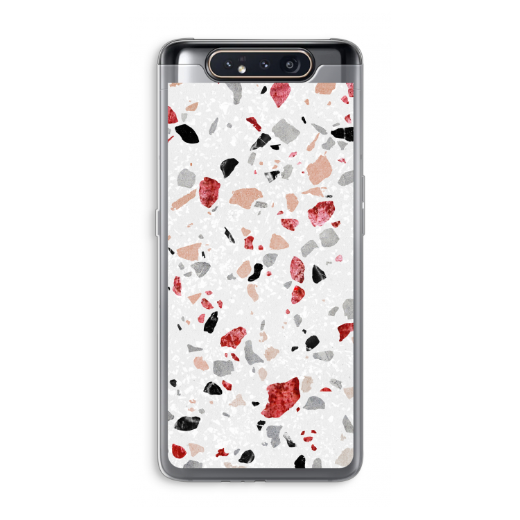 CaseCompany Terrazzo N°12: Samsung Galaxy A80 Transparant Hoesje