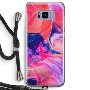CaseCompany Earth And Ocean: Samsung Galaxy S8 Plus Transparant Hoesje met koord